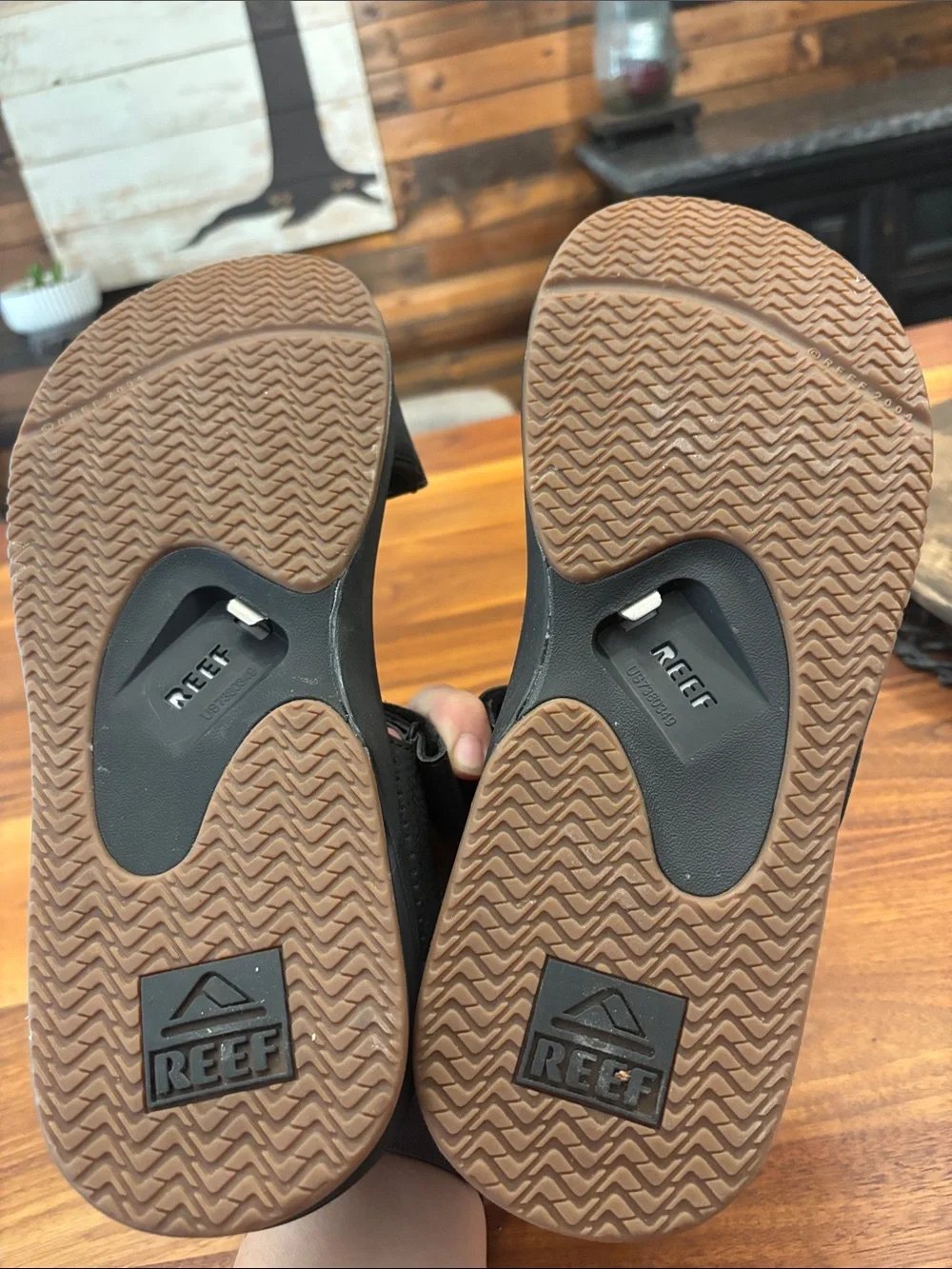 Reef Black Men’s Water Hiking Fanning Baja Sandals Size 11